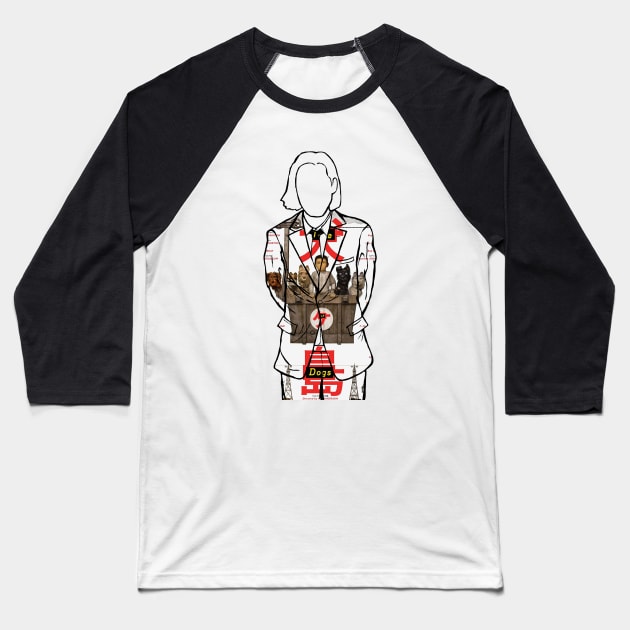 Wes Anderson (Isle of Dogs) Baseball T-Shirt by Youre-So-Punny